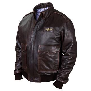 Летная кожаная куртка Bomber brown (Art.333)